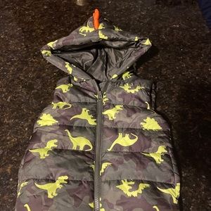 3T dinosaur winter vest
